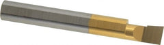 Accupro - 0.29" Min Bore Diam, 1/2" Max Bore Depth, 5/16 Shank Diam, Boring Bar - Right Hand Cut, Solid Carbide, TiN Finish - Exact Tooling