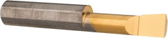 Accupro - 0.32" Min Bore Diam, 1.1" Max Bore Depth, 3/8 Shank Diam, Boring Bar - Right Hand Cut, Solid Carbide, TiN Finish - Exact Tooling