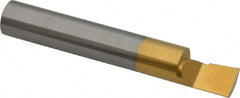 Accupro - 0.32" Min Bore Diam, 1/2" Max Bore Depth, 3/8 Shank Diam, Boring Bar - Right Hand Cut, Solid Carbide, TiN Finish - Exact Tooling