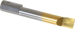 Accupro - 0.36" Min Bore Diam, 1.8" Max Bore Depth, 3/8 Shank Diam, Boring Bar - Right Hand Cut, Solid Carbide, TiN Finish - Exact Tooling