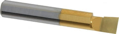Accupro - 0.36" Min Bore Diam, 1/2" Max Bore Depth, 3/8 Shank Diam, Boring Bar - Right Hand Cut, Solid Carbide, TiN Finish - Exact Tooling