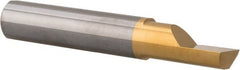 Accupro - 0.49" Min Bore Diam, 1" Max Bore Depth, 1/2 Shank Diam, Boring Bar - Right Hand Cut, Solid Carbide, TiN Finish - Exact Tooling