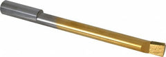 Accupro - 0.49" Min Bore Diam, 4-1/2" Max Bore Depth, 1/2 Shank Diam, Boring Bar - Right Hand Cut, Solid Carbide, TiN Finish - Exact Tooling