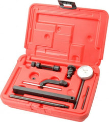 SPI - 0.01mm Graduation, 0-100 Dial Reading, Indicator & Base Kit - 0.01mm Graduation, Includes Certificate of Calibration Traceable to NPL - Exact Tooling