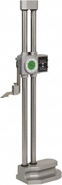 Value Collection - 18" Dial Height Gage - 0.001" Graduation, Accurate to 0.002", Dial and Counter Display - Exact Tooling