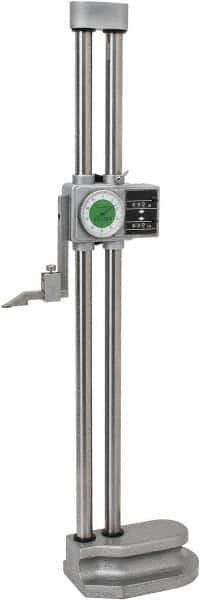 Value Collection - 20" Dial Height Gage - 0.001" Graduation, Accurate to 0.002", Dial and Counter Display - Exact Tooling