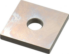 Mitutoyo - 0.128" Square Steel Gage Block - Accuracy Grade 0, Includes Certificate of Inspection - Exact Tooling