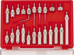 Value Collection - 22 Piece, #4-48 Inch Thread, Steel, Drop Indicator Point Kit - Use With Measuring Tool Kits 135-0010, 135-0011, 135-0006, 135-0007, 135-0012, 135-0013 - Exact Tooling