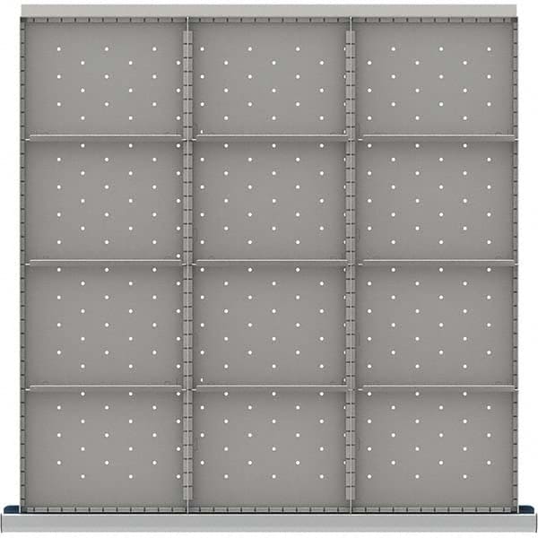 LISTA - 12-Compartment Drawer Divider Layout for 3.15" High Drawers - Exact Tooling