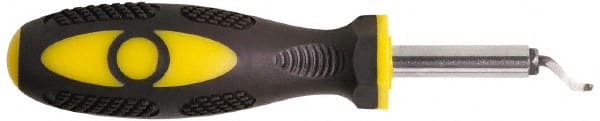 Shaviv - 2 Piece High Speed Steel Blade Hand Deburring Tool Set - B10 Blades, For Hole Edge, Straight Edge - Exact Tooling