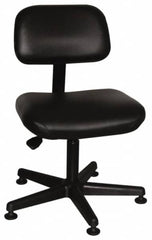 Bevco - Pneumatic Height Adjustable Chair - Vinyl Seat, Black - Exact Tooling