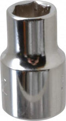 Proto - 11/32", 3/8" Drive, Standard Hand Socket - 6 Points, 1-3/32" OAL, Alloy Steel, Chrome Finish - Exact Tooling