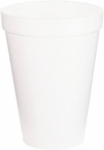 DART - Foam Drink Cups, 12 oz, 1000/Carton - White - Exact Tooling