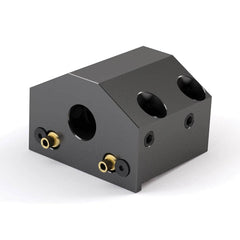 Global CNC Industries - Turret & VDI Tool Holders; Type: Haas ID Block ; Clamping System: 80mm X 45mm ; Tool Axis: ID ; Through Coolant: No ; Additional Information: 4 Mounting Holes - Exact Tooling