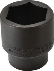 Proto - 1/2" Drive 38mm Standard Impact Socket - 6 Points, 2-3/8" OAL - Exact Tooling
