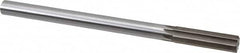 Interstate - 0.618" High Speed Steel Chucking Reamer - Straight Flute, 9/16" Straight Shank, 2-1/4" Flute Length, 9" OAL - Exact Tooling