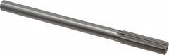 Interstate - 0.658" High Speed Steel Chucking Reamer - Straight Flute, 9/16" Straight Shank, 2-1/4" Flute Length, 9" OAL - Exact Tooling