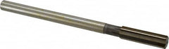 Interstate - 0.666" High Speed Steel Chucking Reamer - Straight Flute, 9/16" Straight Shank, 2-1/4" Flute Length, 9" OAL - Exact Tooling