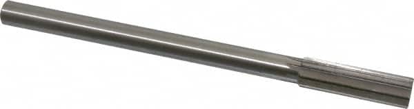 Interstate - 0.682" High Speed Steel Chucking Reamer - Straight Flute, 9/16" Straight Shank, 2-1/4" Flute Length, 9" OAL - Exact Tooling