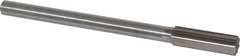 Interstate - 0.709" High Speed Steel Chucking Reamer - Straight Flute, 9/16" Straight Shank, 2-1/4" Flute Length, 9" OAL - Exact Tooling