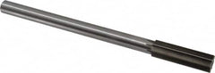 Interstate - 0.728" High Speed Steel Chucking Reamer - Straight Flute, 5/8" Straight Shank, 2-1/2" Flute Length, 9-1/2" OAL - Exact Tooling
