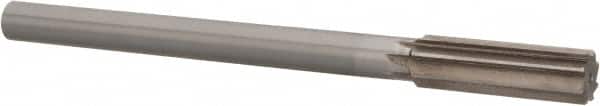 Interstate - 0.763" High Speed Steel Chucking Reamer - Straight Flute, 5/8" Straight Shank, 2-1/2" Flute Length, 9-1/2" OAL - Exact Tooling