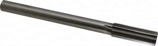 Interstate - 0.878" High Speed Steel Chucking Reamer - Straight Flute, 3/4" Straight Shank, 2-5/8" Flute Length, 10" OAL - Exact Tooling
