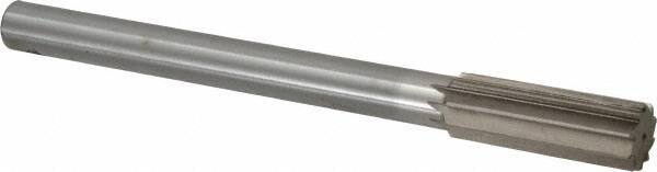 Interstate - 15/16" High Speed Steel Chucking Reamer - Straight Flute, 3/4" Straight Shank, 2-5/8" Flute Length, 10" OAL - Exact Tooling