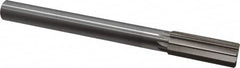 Interstate - 1" High Speed Steel Chucking Reamer - Straight Flute, 7/8" Straight Shank, 2-3/4" Flute Length, 10-1/2" OAL - Exact Tooling