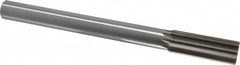 Interstate - 1" High Speed Steel Chucking Reamer - Straight Flute, 7/8" Straight Shank, 2-3/4" Flute Length, 10-1/2" OAL - Exact Tooling