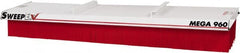Sweepex - 12" Long x 96" Wide Sweeper Accessory - Stiff Polypropylene Bristles - Exact Tooling