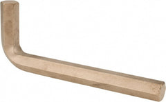 Ampco - 5/8" Hex, Long Arm, Nonsparking Hex Key - 7" OAL, Inch System of Measurement - Exact Tooling