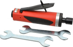 Sioux Tools - 1/4" Collet, Straight Handle, Straight Air Die Grinder - 25,000 RPM, Front Exhaust, 29.67 CFM, 1 hp, 6.21 bar, 1/4 NPT - Exact Tooling