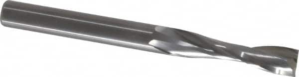 Onsrud - 3/8" Cutting Diam x 1-1/2" Length of Cut, 2 Flute, Upcut Spiral Router Bit - Uncoated, Right Hand Cut, Solid Carbide, 4" OAL x 3/8" Shank Diam, Double Edge, 22° Helix Angle - Exact Tooling