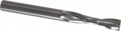 Onsrud - 3/8" Cutting Diam x 1-1/2" Length of Cut, 2 Flute, Upcut Spiral Router Bit - Uncoated, Right Hand Cut, Solid Carbide, 4" OAL x 3/8" Shank Diam, Double Edge, 22° Helix Angle - Exact Tooling