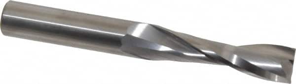 Onsrud - 1/2" Cutting Diam x 1-3/4" Length of Cut, 2 Flute, Upcut Spiral Router Bit - Uncoated, Right Hand Cut, Solid Carbide, 4" OAL x 1/2" Shank Diam, Double Edge, 22° Helix Angle - Exact Tooling