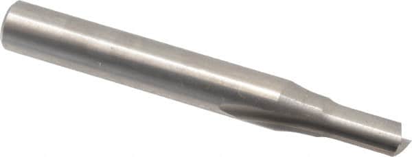 Onsrud - 3/16" Diam, 1/4" Shank Diam, 3/8" Length of Cut, 2 Flute Double Edge Straight Router Bit - 2" Overall Length, Right Hand Cut, Solid Carbide - Exact Tooling