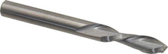 Onsrud - 1/4" Cutting Diam x 7/8" Length of Cut, 2 Flute, Downcut Spiral Router Bit - Uncoated, Right Hand Cut, Solid Carbide, 2-1/2" OAL x 1/4" Shank Diam, Double Edge, 30° Helix Angle - Exact Tooling