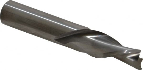 Onsrud - 1/2" Cutting Diam x 1-1/8" Length of Cut, 2 Flute, Downcut Spiral Router Bit - Uncoated, Right Hand Cut, Solid Carbide, 3" OAL x 1/2" Shank Diam, Double Edge, 30° Helix Angle - Exact Tooling