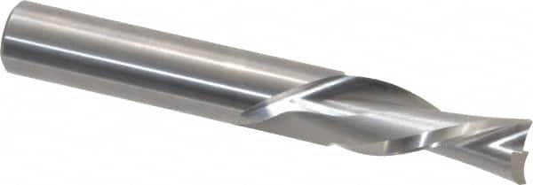 Onsrud - 1/2" Cutting Diam x 1-1/4" Length of Cut, 2 Flute, Downcut Spiral Router Bit - Uncoated, Right Hand Cut, Solid Carbide, 3-1/2" OAL x 1/2" Shank Diam, Double Edge, 30° Helix Angle - Exact Tooling