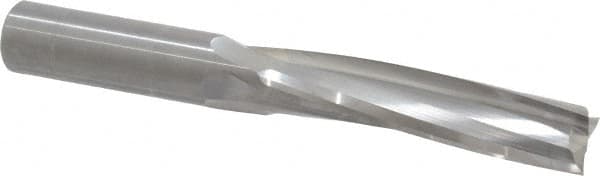 Onsrud - 3/4" Cutting Diam x 3-1/8" Length of Cut, 3 Flute, Upcut Spiral Router Bit - Uncoated, Right Hand Cut, Solid Carbide, 6" OAL x 3/4" Shank Diam, Three Edge, 10° Helix Angle - Exact Tooling