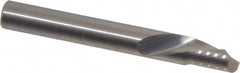 Onsrud - 1/4" Cutting Diam x 3/8" Length of Cut, 1 Flute, Downcut Spiral Router Bit - Uncoated, Right Hand Cut, Solid Carbide, 2" OAL x 1/4" Shank Diam, Single Edge, 22° Helix Angle - Exact Tooling