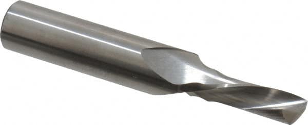 Onsrud - 5/16" Cutting Diam x 3/4" Length of Cut, 1 Flute, Downcut Spiral Router Bit - Uncoated, Right Hand Cut, Solid Carbide, 3" OAL x 1/2" Shank Diam, Single Edge, 22° Helix Angle - Exact Tooling