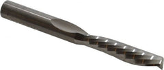 Onsrud - 3/8" Cutting Diam x 1-5/8" Length of Cut, 1 Flute, Downcut Spiral Router Bit - Uncoated, Right Hand Cut, Solid Carbide, 3-1/2" OAL x 3/8" Shank Diam, Single Edge - Exact Tooling