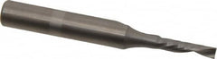 Onsrud - 1/8" Cutting Diam x 1/2" Length of Cut, 1 Flute, Downcut Spiral Router Bit - Uncoated, Right Hand Cut, Solid Carbide, 2" OAL x 1/4" Shank Diam, Single Edge, 21° Helix Angle - Exact Tooling
