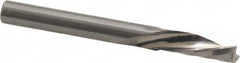 Onsrud - 1/4" Cutting Diam x 3/4" Length of Cut, 1 Flute, Downcut Spiral Router Bit - Uncoated, Right Hand Cut, Solid Carbide, 2-1/2" OAL x 1/4" Shank Diam, Single Edge, 21° Helix Angle - Exact Tooling