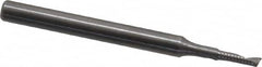 Onsrud - 1/16" Cutting Diam x 1/4" Length of Cut, 1 Flute, Upcut Spiral Router Bit - Uncoated, Right Hand Cut, Solid Carbide, 1-1/2" OAL x 1/8" Shank Diam, Single Edge, 22° Helix Angle - Exact Tooling