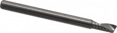 Onsrud - 1/8" Cutting Diam x 1/4" Length of Cut, 1 Flute, Upcut Spiral Router Bit - Uncoated, Right Hand Cut, Solid Carbide, 1-1/2" OAL x 1/8" Shank Diam, Single Edge, 22° Helix Angle - Exact Tooling