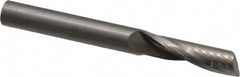 Onsrud - 3/8" Cutting Diam x 1-3/8" Length of Cut, 1 Flute, Upcut Spiral Router Bit - Uncoated, Right Hand Cut, Solid Carbide, 3-1/2" OAL x 3/8" Shank Diam, Single Edge, 22° Helix Angle - Exact Tooling