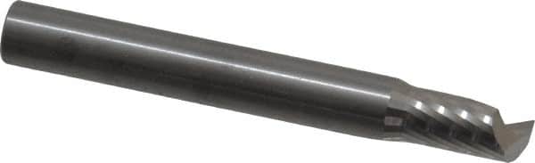 Onsrud - 5/16" Cutting Diam x 9/16" Length of Cut, 1 Flute, Upcut Spiral Router Bit - Uncoated, Right Hand Cut, Solid Carbide, 2-1/2" OAL x 5/16" Shank Diam, Single Edge, 22° Helix Angle - Exact Tooling
